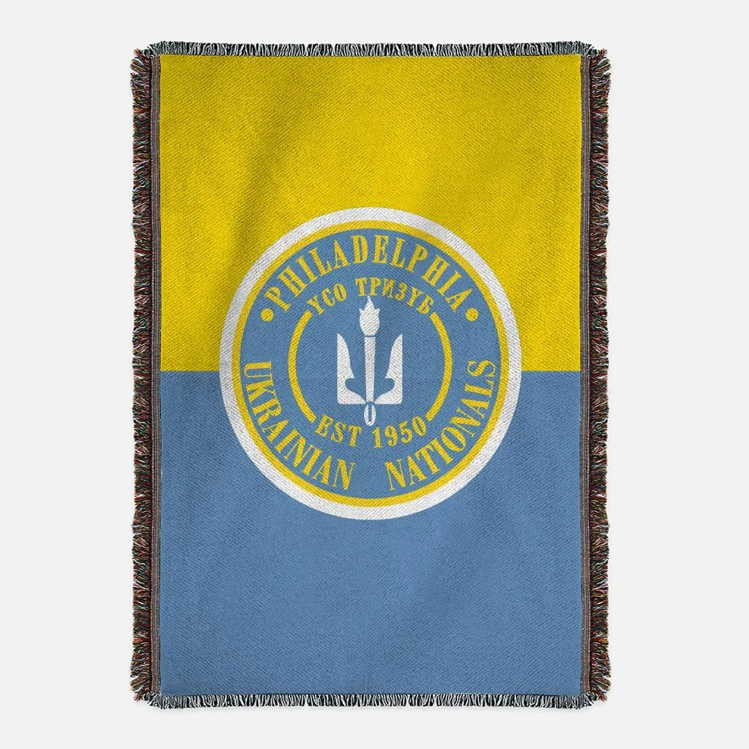 Philadelphia Ukrainian Nationals Blanket Woven Picnic Blanket - Color Split Throw Blankets