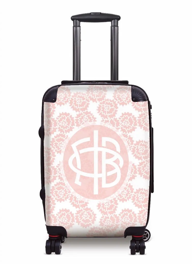 Gamma Phi Beta Carry-on Suitcase - Pink Carnations Suitcases
