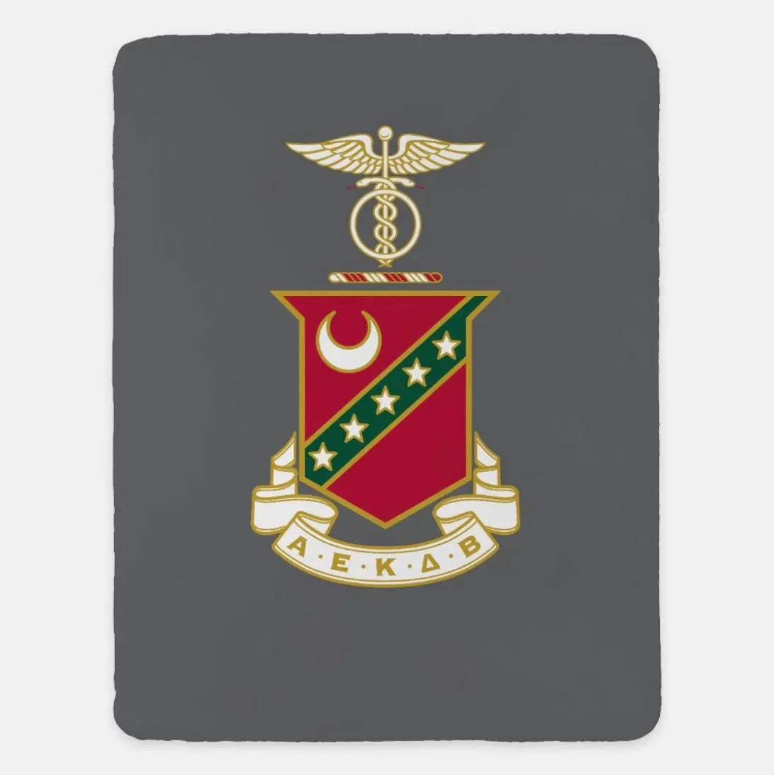 Kappa Sigma XL 60x80 Blanket - Crest Gray FC Throw Blankets
