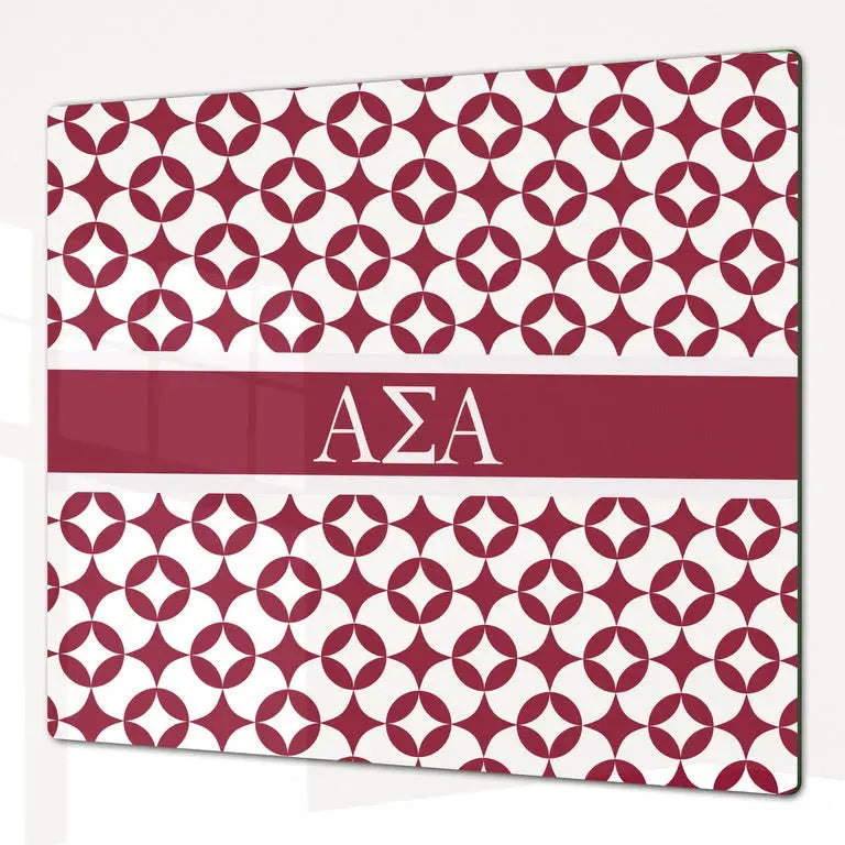 Alpha Sigma Alpha Charcuterie Board - Logomark / Badgemark Serveware