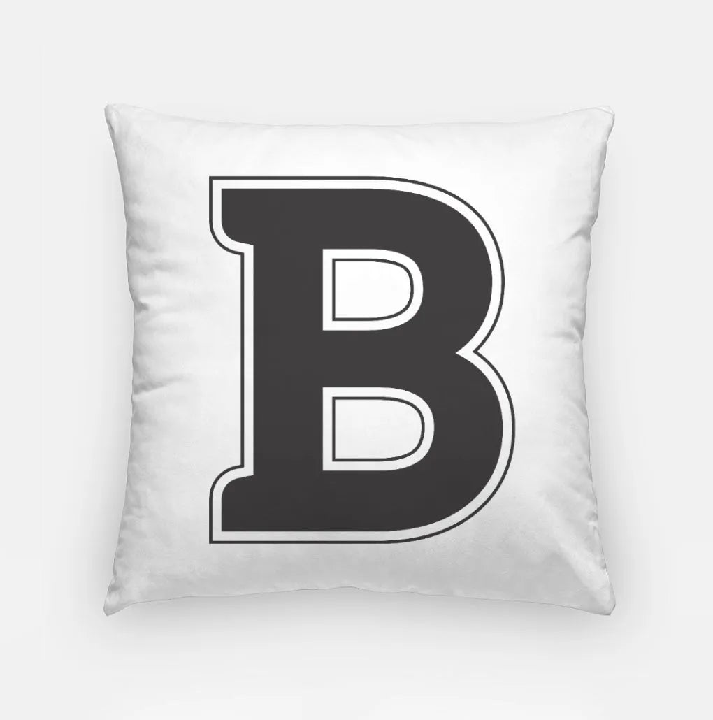 Butler University "B" Pillow Cover - 18" Black Pillow Covers