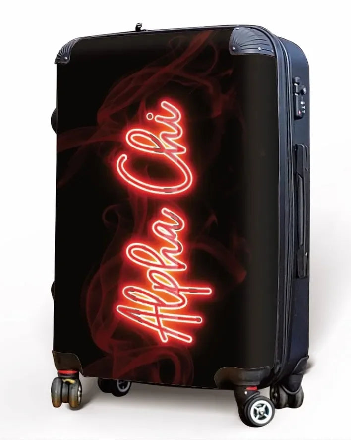 Alpha Chi Omega Carry-on Suitcase - Neon Suitcases