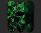 Skull Rider 3-Panel Skateboard Series Triptych Skateboard Deck