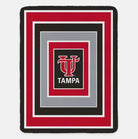 University of Tampa XL 60x80 Blanket Geo Throw Blankets