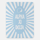 Alpha Xi Delta XL 60x80 Sherpa Throw Blanket - Starburst | AXiD Gifts