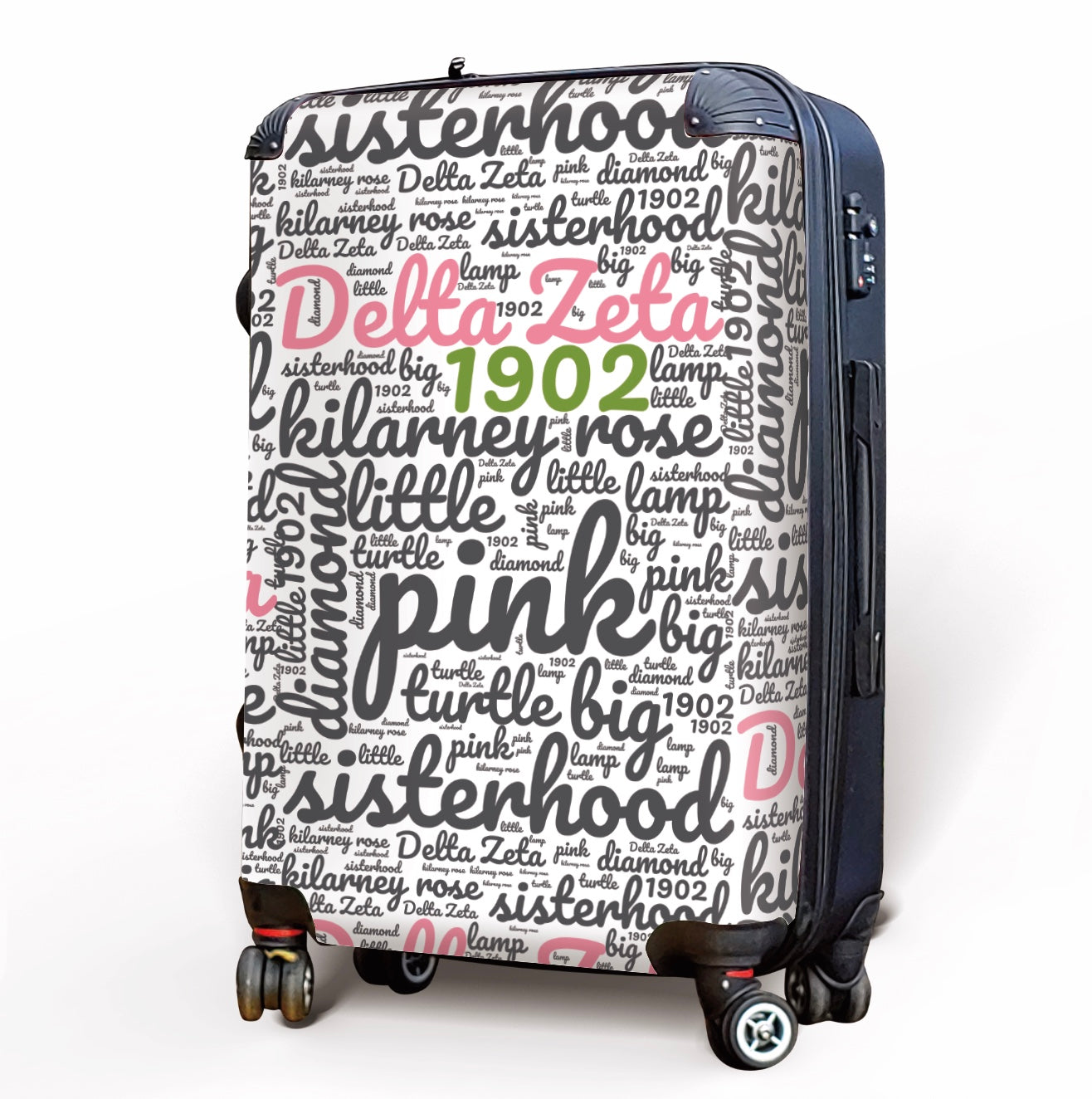 Delta Zeta Carry-on Suitcase Luggage - Expression Art Suitcases
