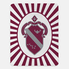 Alpha Phi XL 60x80 Sherpa Blanket - Starburst Crest Throw Blankets
