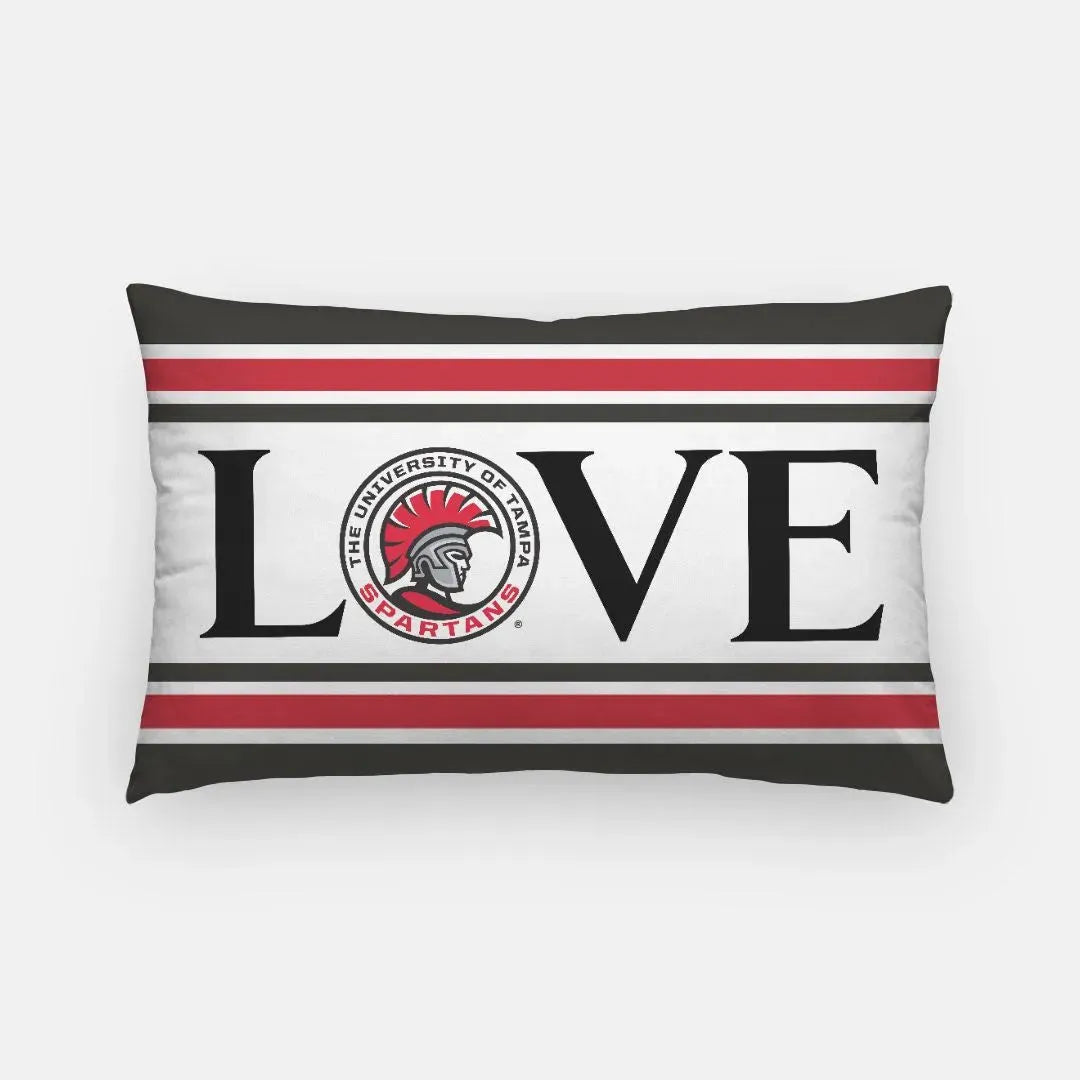 University of Tampa Lumbar Throw Pillow Cover - "LOVE" Pillow Covers