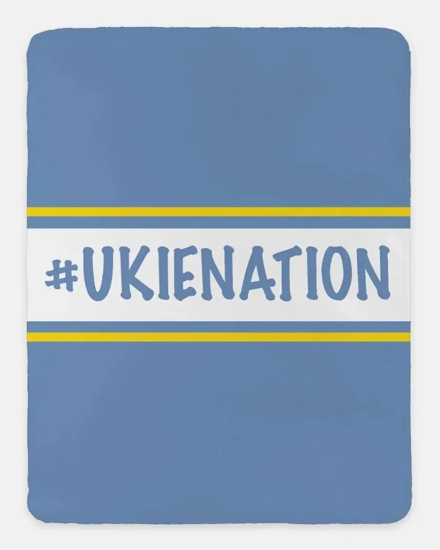 Center Band #UKIENATION Sherpa Blanket 60"x80" - Campus Greek Fit