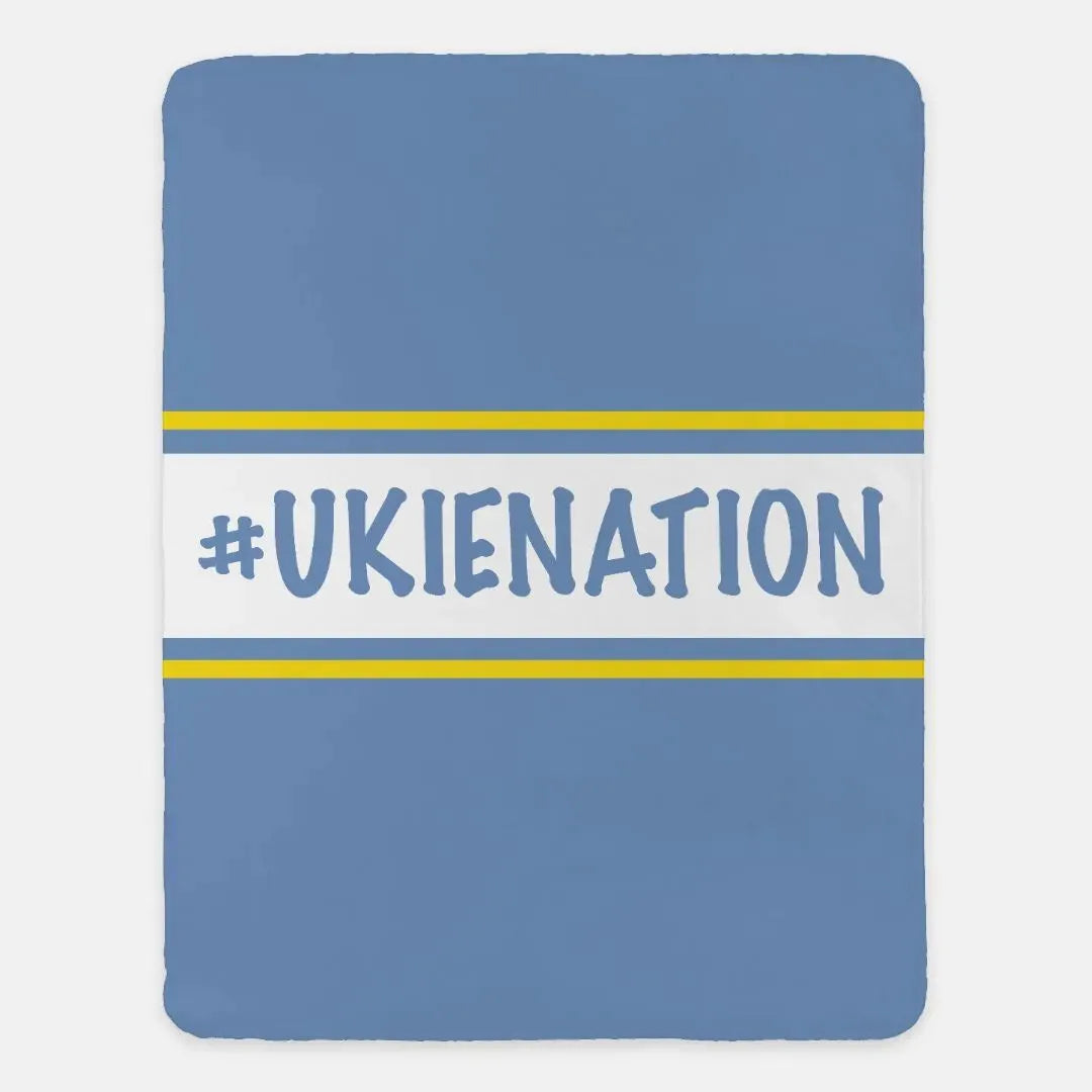 Center Band #UKIENATION Sherpa Blanket 60"x80" - Campus Greek Fit