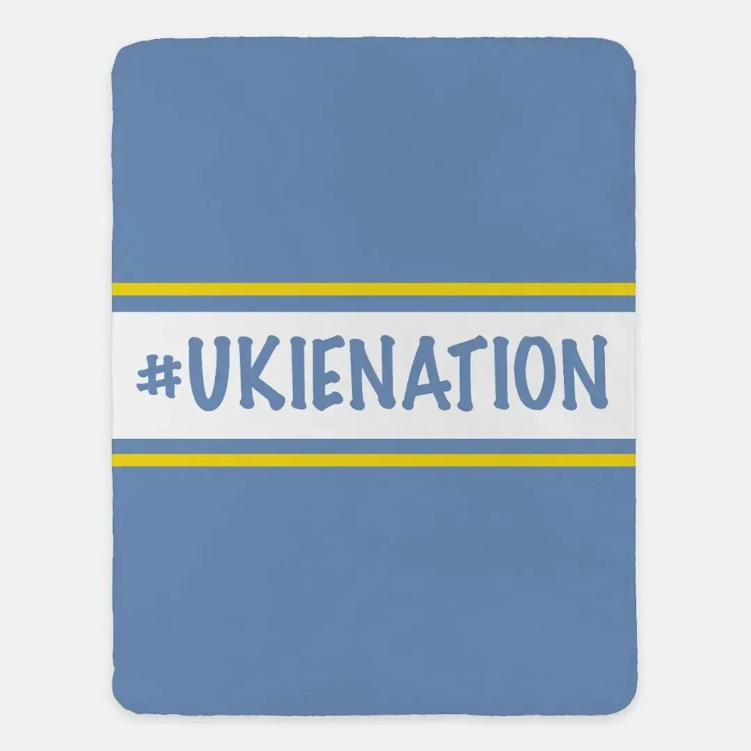 Center Band #UKIENATION Sherpa Blanket 60"x80" - Campus Greek Fit