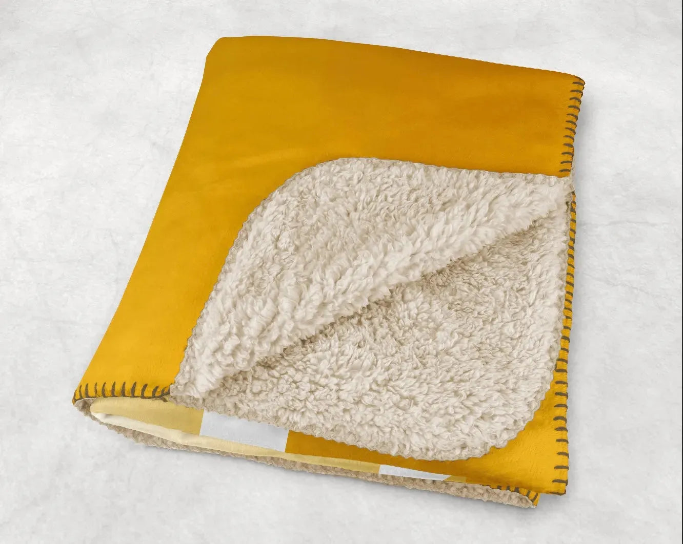 Phi Chi Theta XL 60x80 Sherpa Blanket - Gold Gradient Throw Blankets