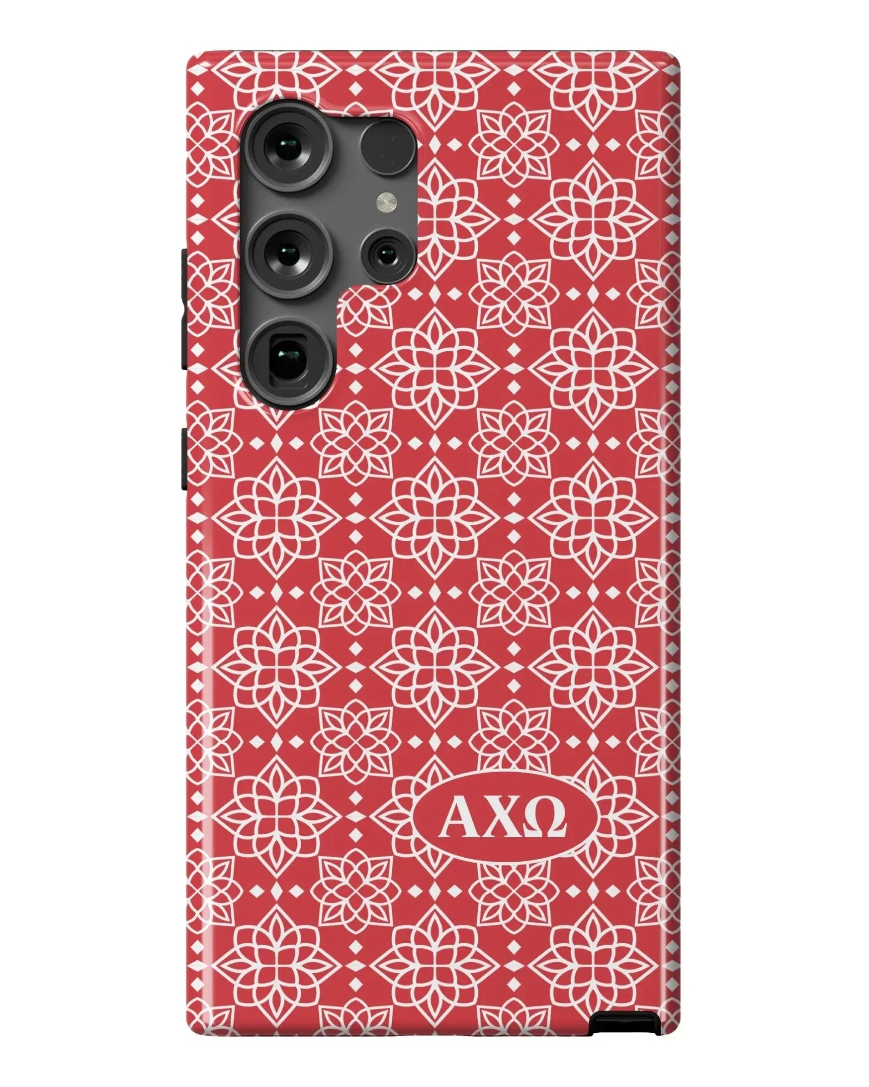 Alpha Chi Omega Samsung Galaxy 24, 23 Mobile Phone Case - Ornate Gloss Mobile Phone Cases
