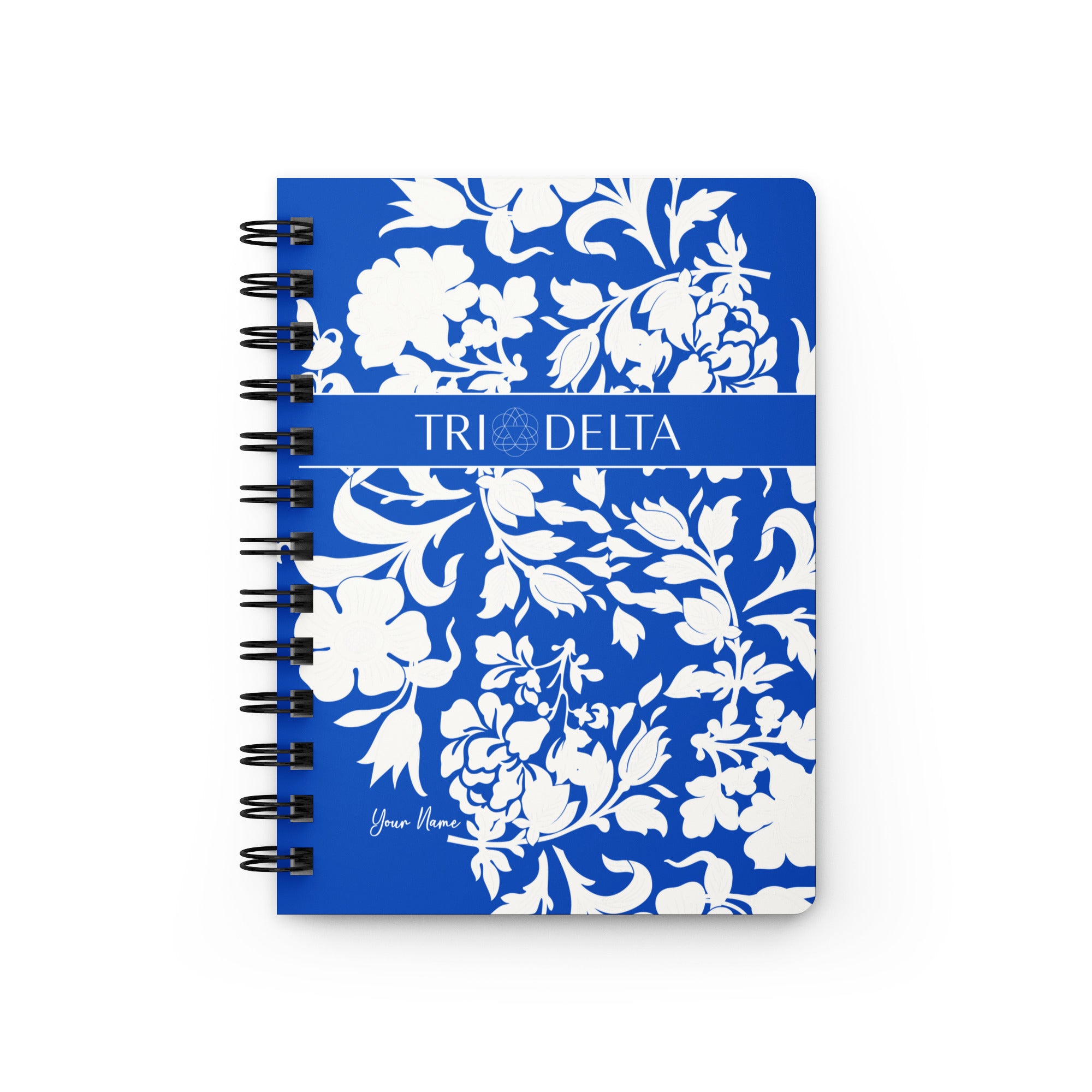 Tri Delta Chinoiserie Spiral Bound Notebook Journal | Big Little Gifts