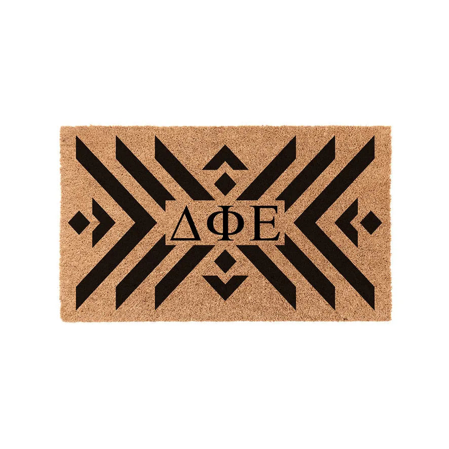 Delta Phi Epsilon Coir Doormat - Boho Door Mats