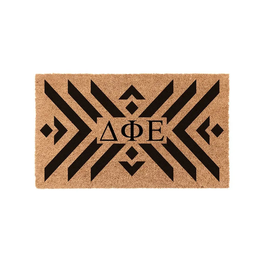 Delta Phi Epsilon Coir Doormat - Boho Door Mats