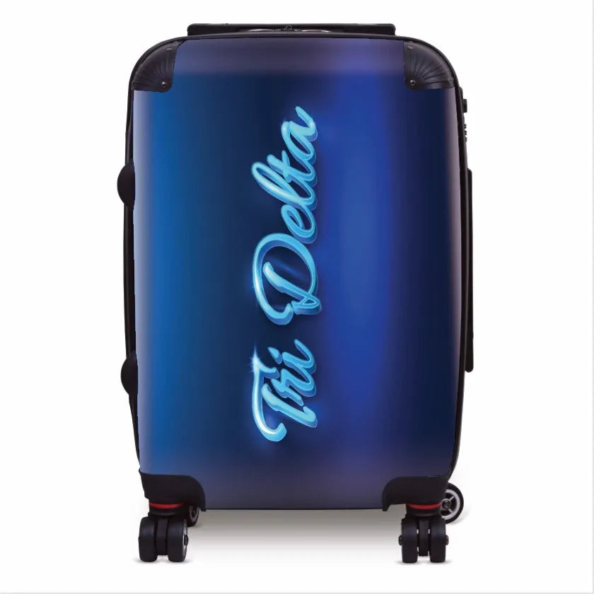 Tri Delta Carry-on Suitcase - Neon Suitcases