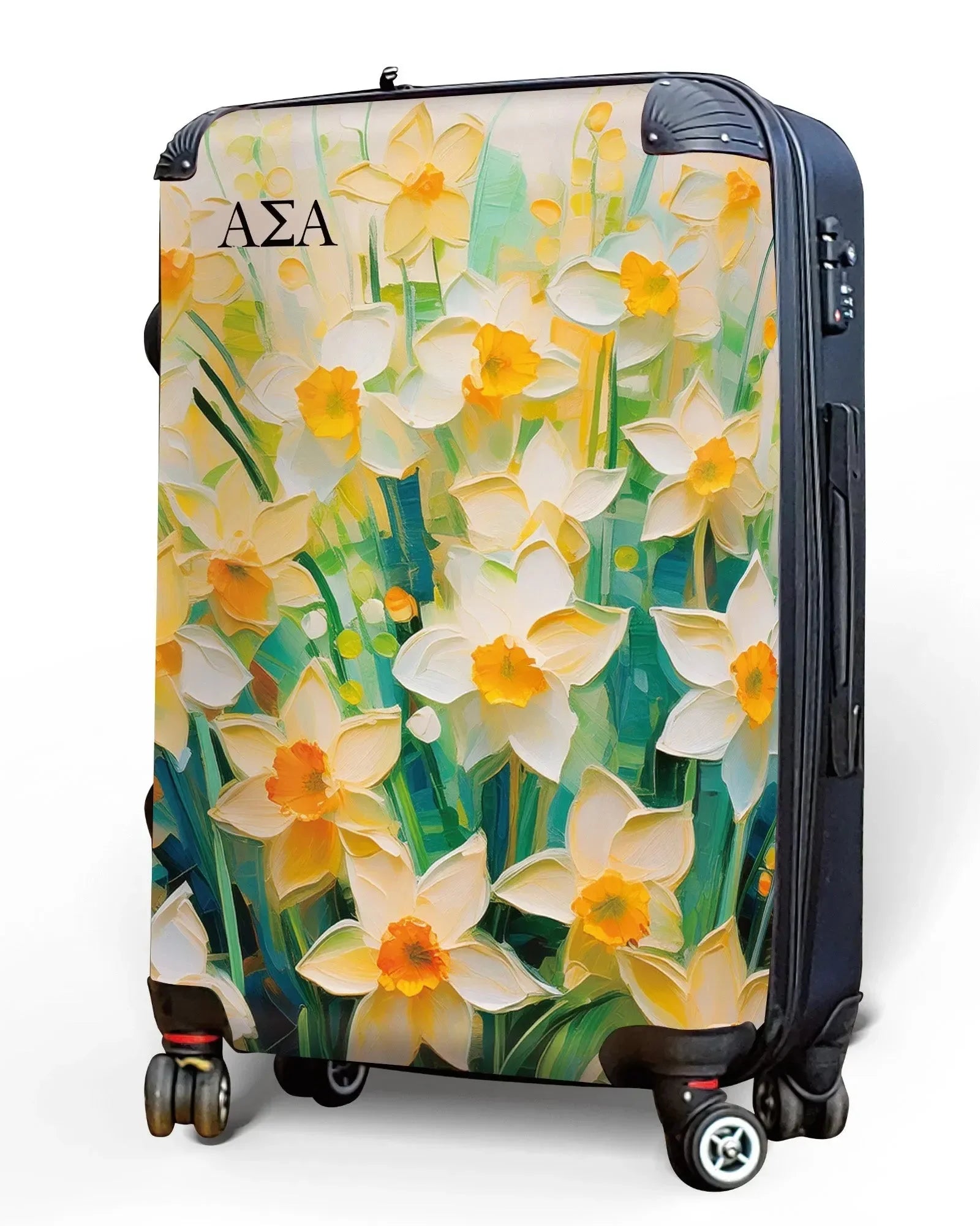 Alpha Sigma Alpha Carry-on Suitcase - Bold Narcissus Suitcases
