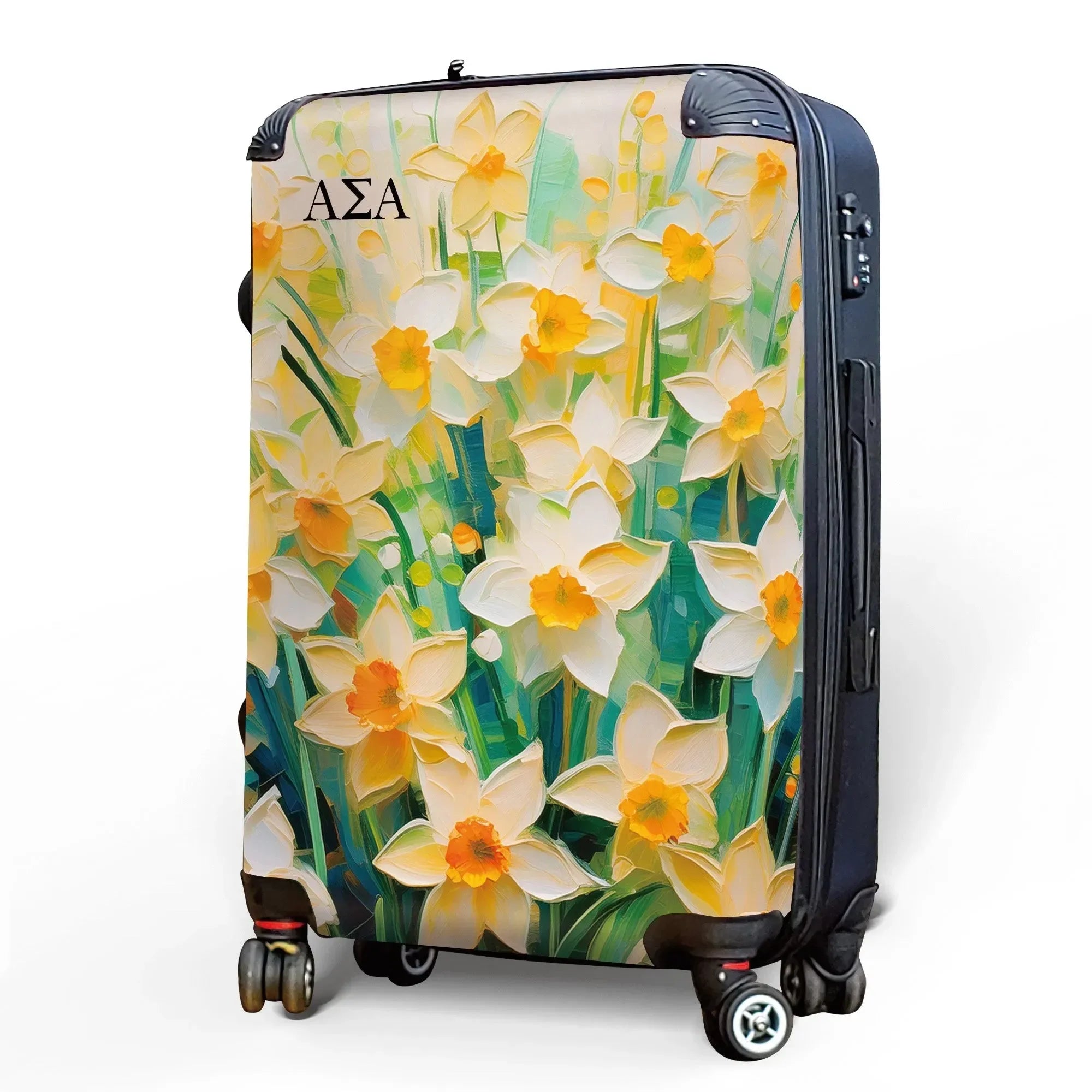 Alpha Sigma Alpha Carry-on Suitcase - Bold Narcissus Suitcases
