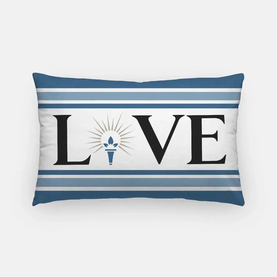Sigma Delta Tau Lumbar Throw Pillow Cover - LOVE Torch Pillow Covers
