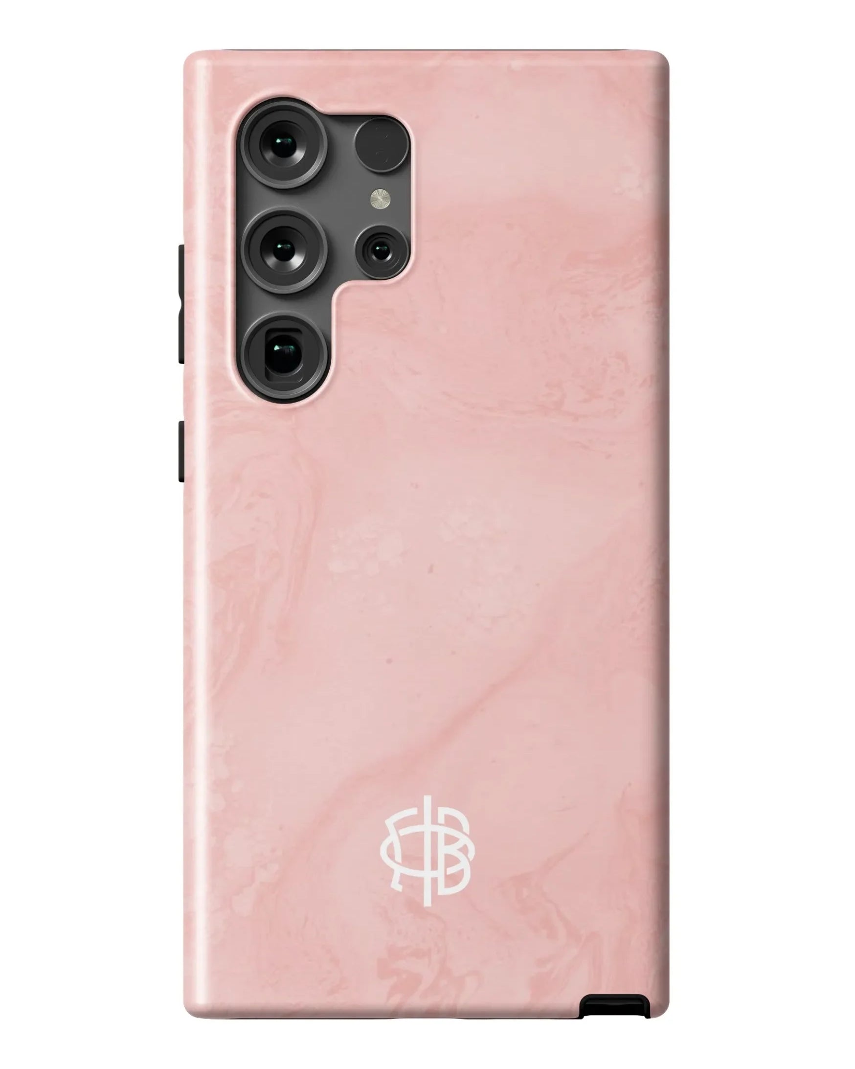 Gamma Phi Beta Samsung Galaxy 24, 23 Mobile Phone Case - Blush Marble Matte Mobile Phone Cases