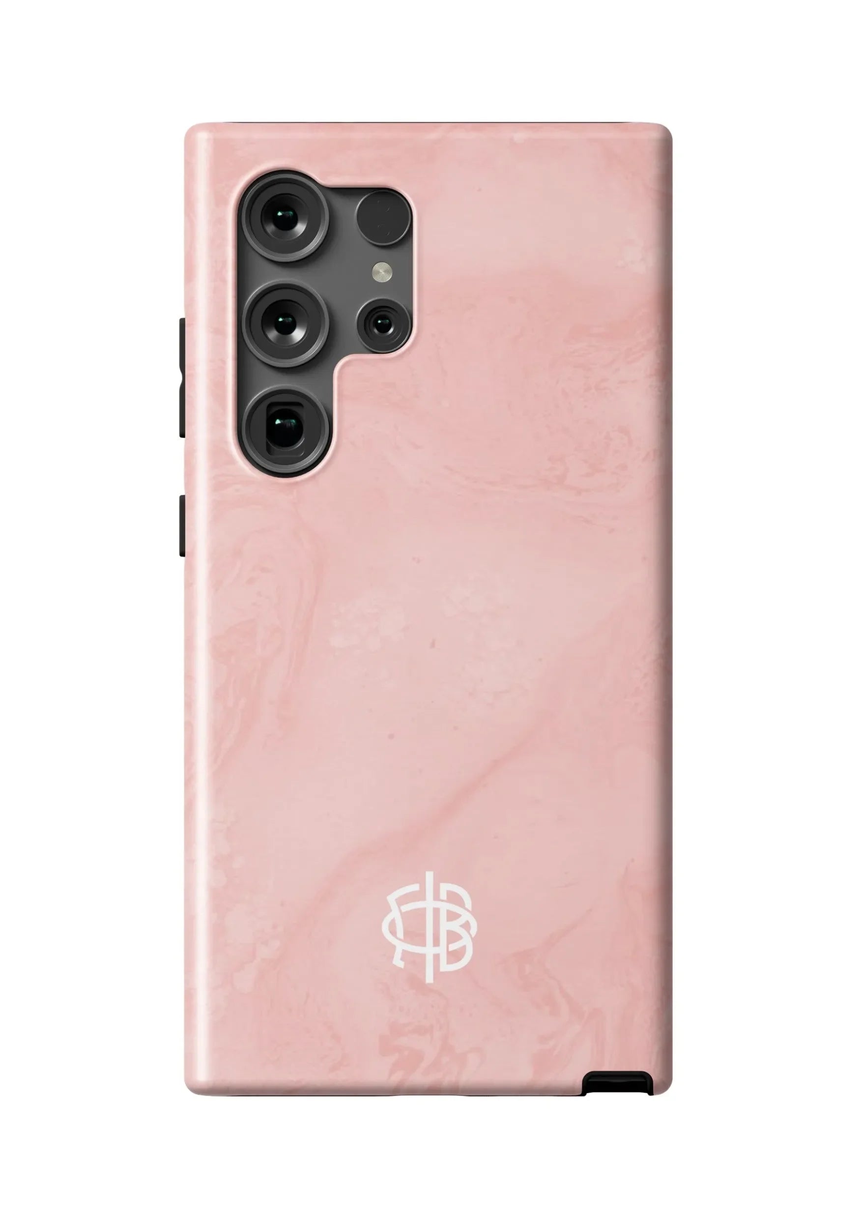 Gamma Phi Beta Samsung Galaxy 24, 23 Mobile Phone Case - Blush Marble Matte Mobile Phone Cases