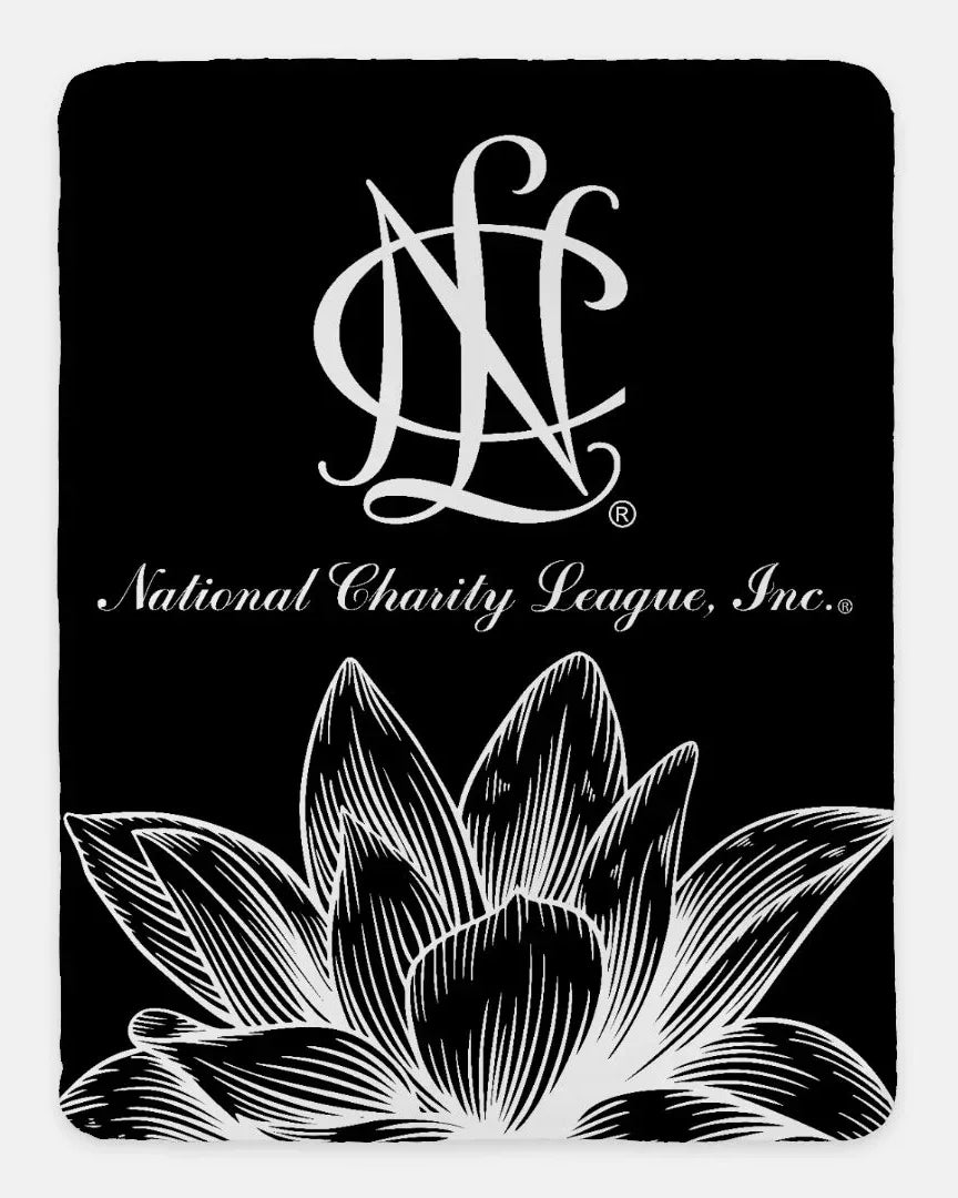 National Charity League XL 60x80 Sherpa Blanket - Lotus | NCL Gifts