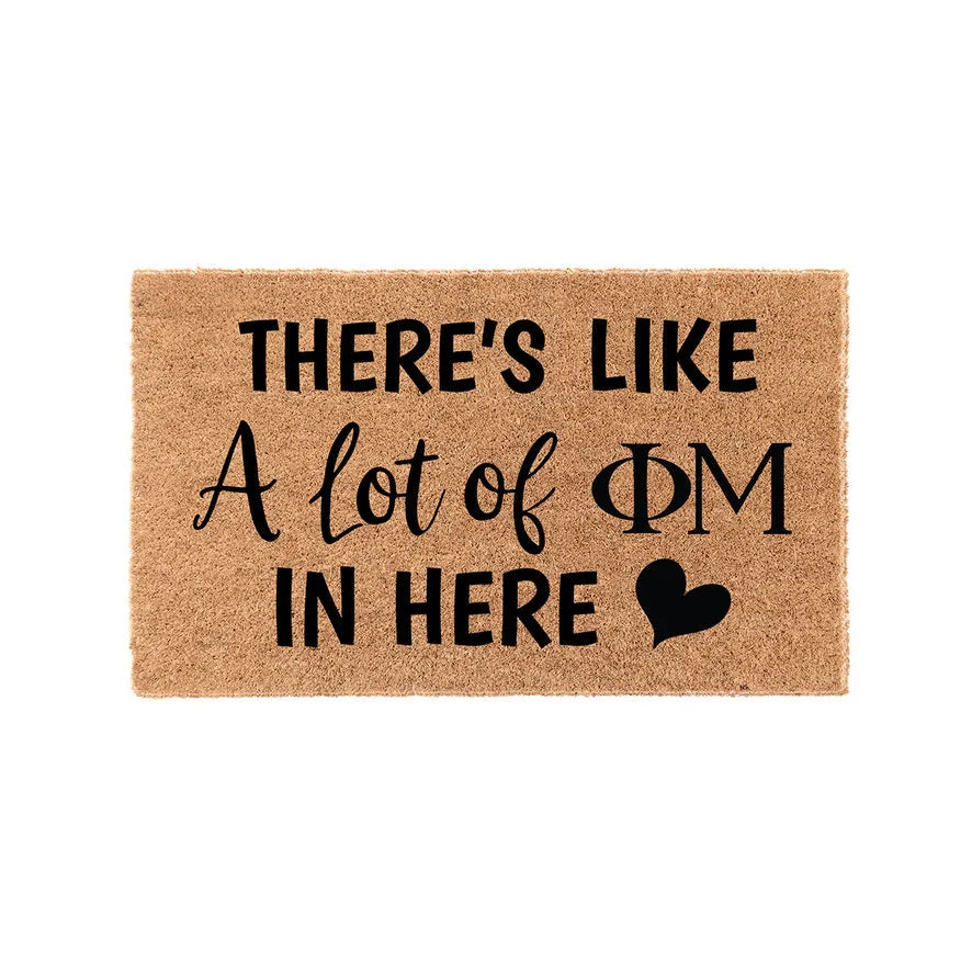 Phi Mu Coir Doormat - A Lot of Door Mats