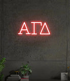 Alpha Gamma Delta LED Neon Sign w/ Dimmer Large Neon Signs