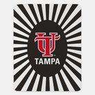 University of Tampa XL 60x80 Throw Blanket - UT Starburst Black Throw Blankets