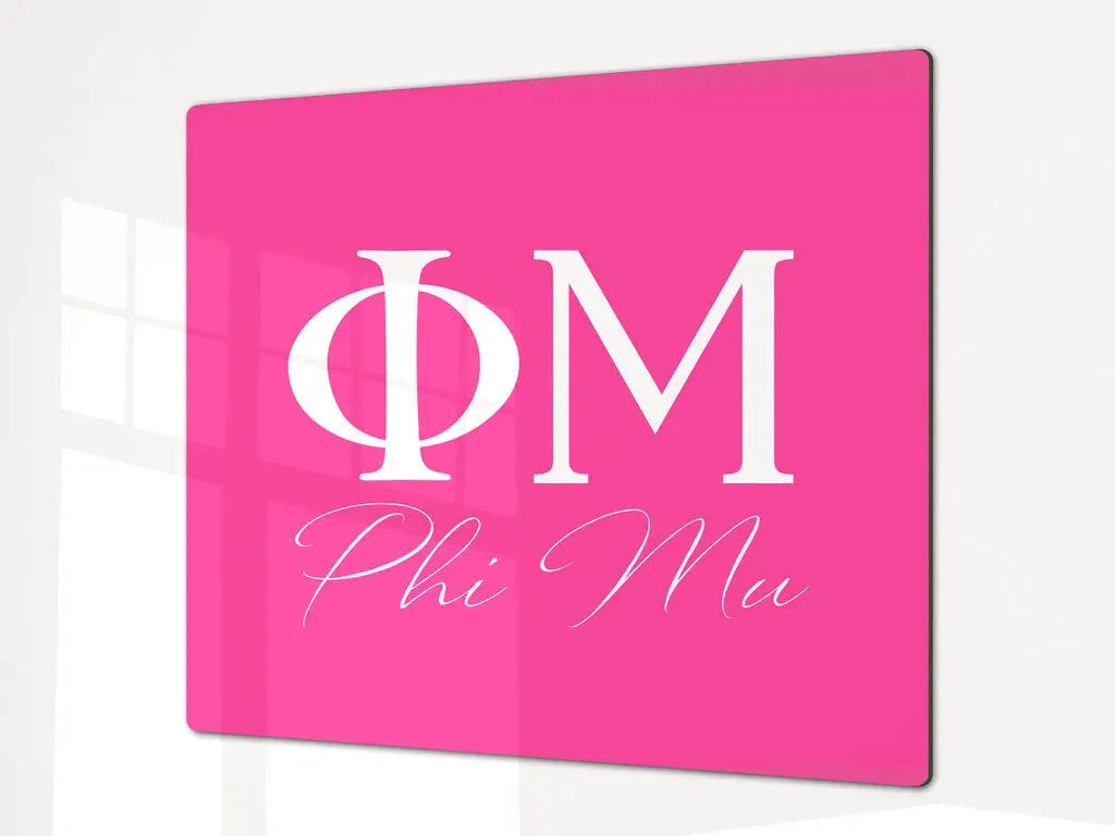 Phi Mu Charcuterie Board Party Tray Cheeseboard - Pink Serveware