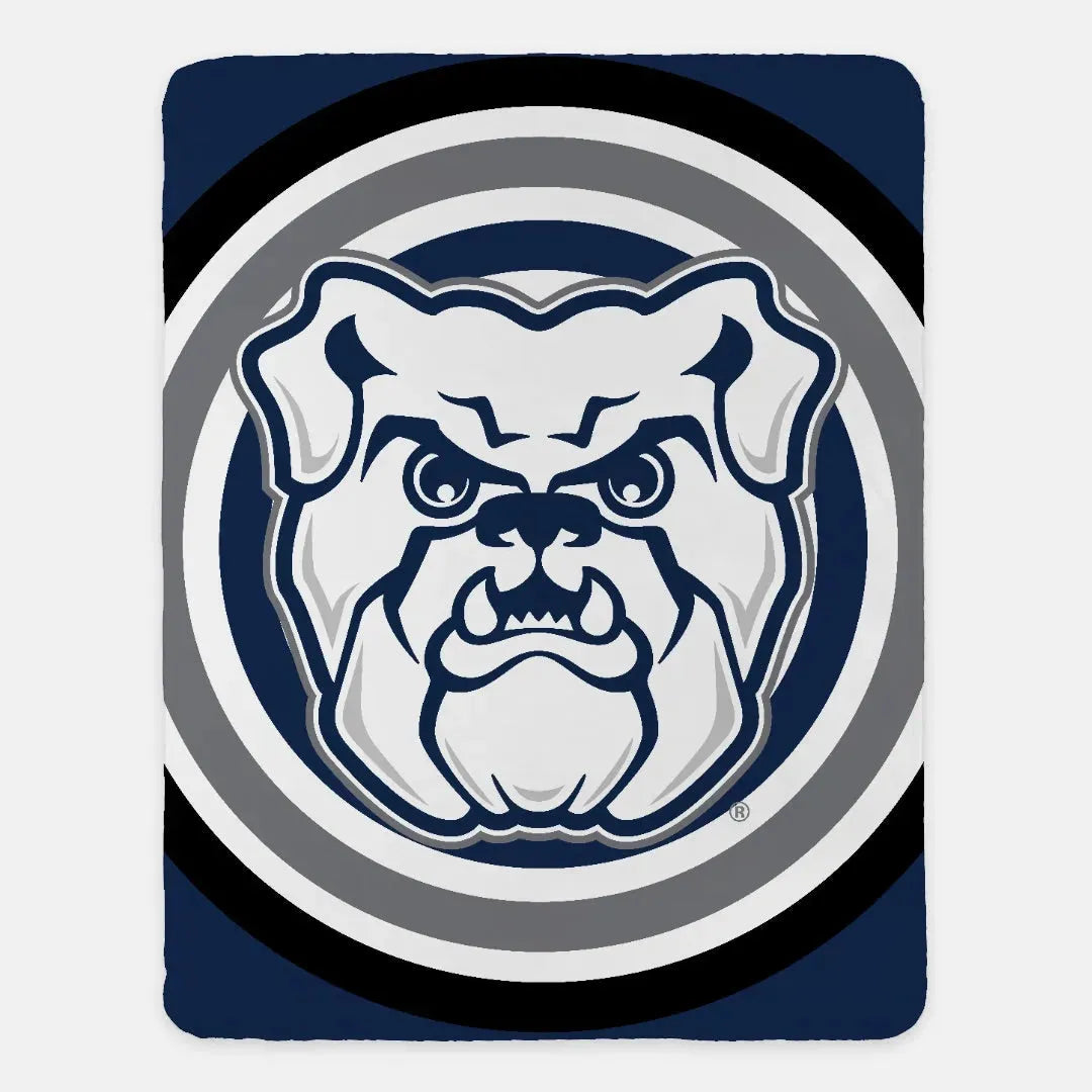 Butler University Sherpa Blanket - Bullseye XL 60x80 Throw Blankets