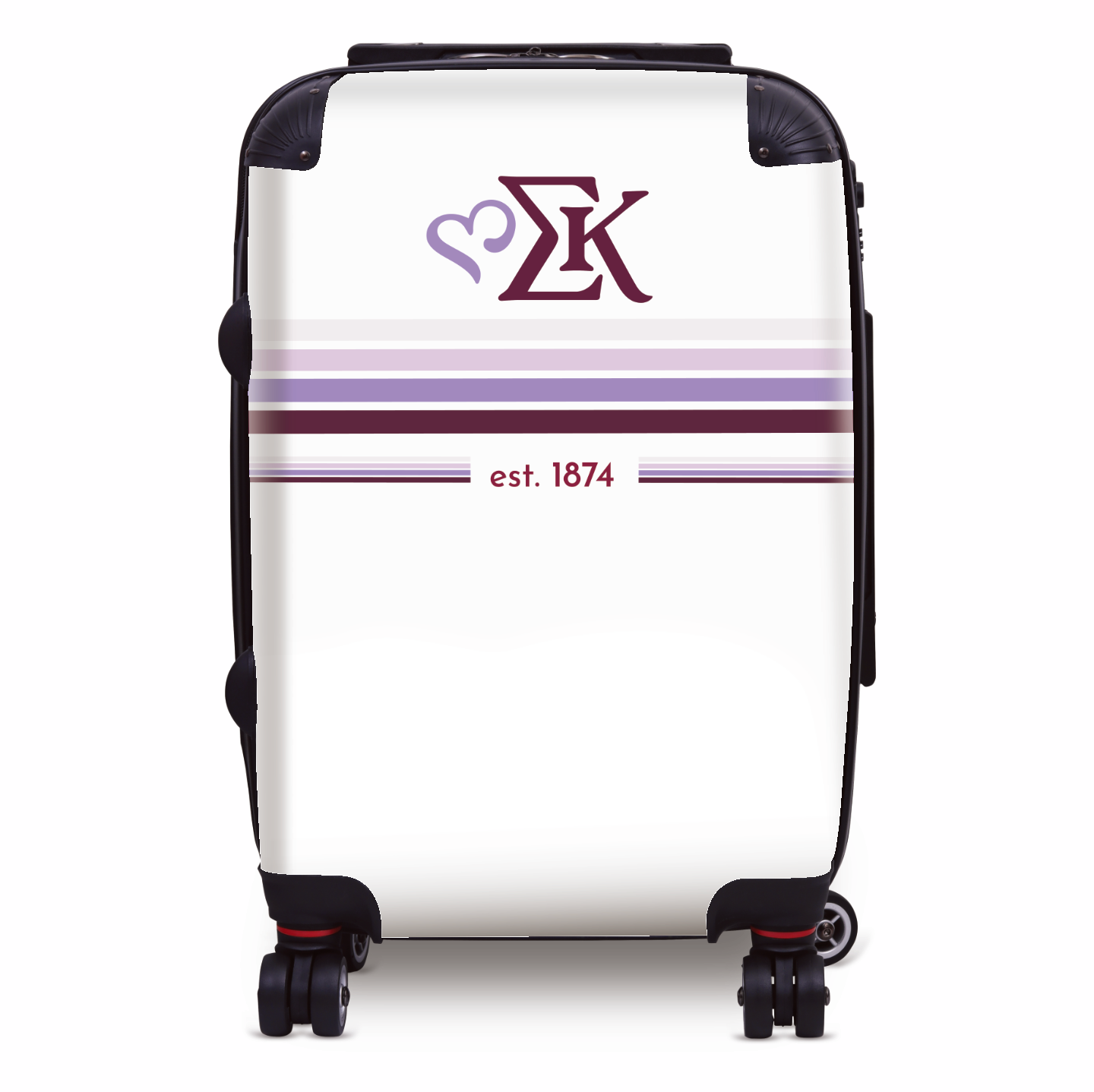 Sigma Kappa Carry-on Luggage - Preppy Stripes | Sig Kap Gifts