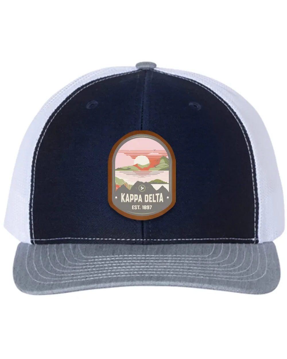 Kappa Delta Richardson 112 UV Print Leatherette Patch Trucker Hat - Ventura Trucker Hat