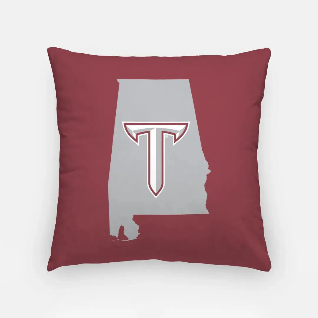 Troy University 18" Throw Pillow Cover - Alabama State T Pillow Covers
