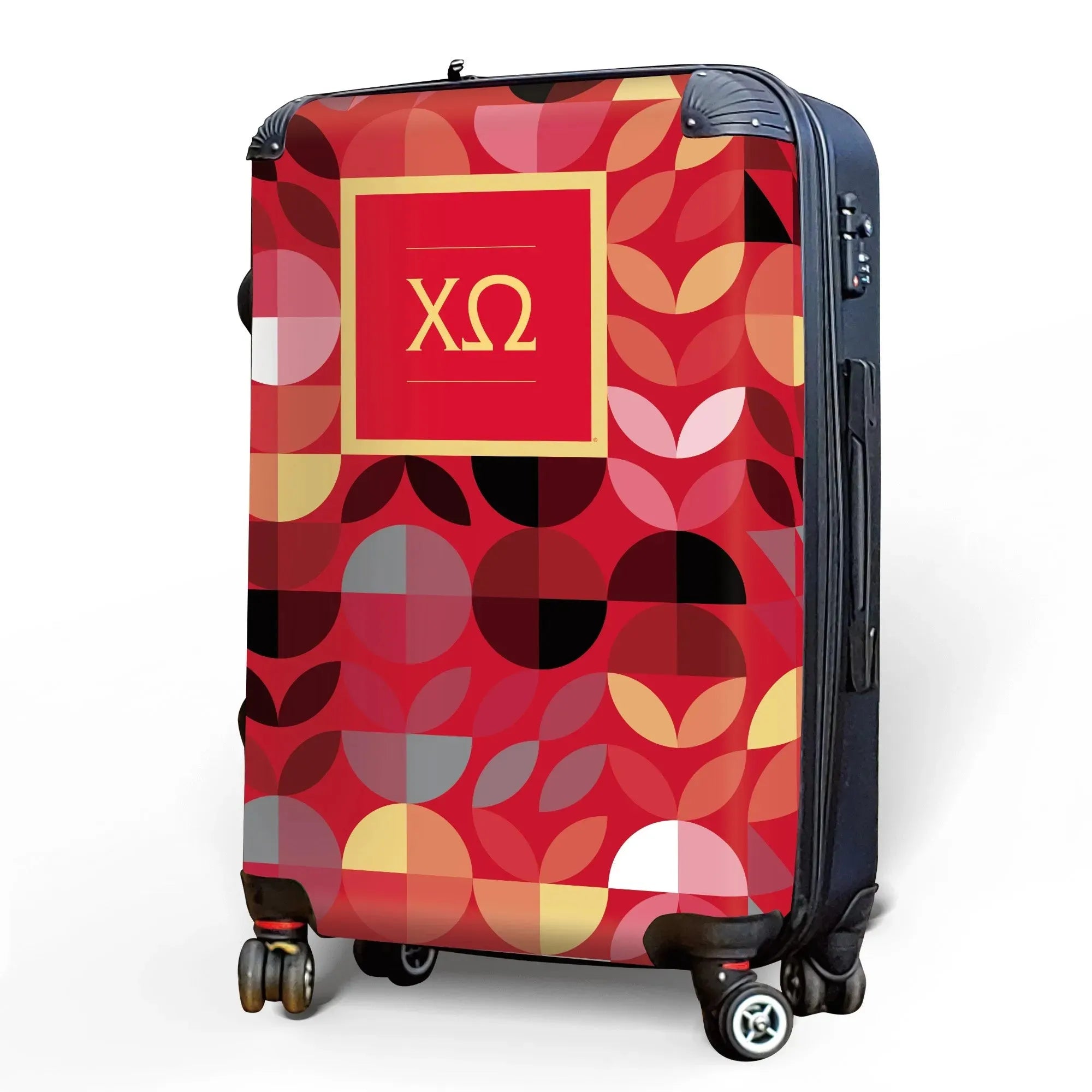 Chi Omega Carry-on Suitcase - Geo Petals Suitcases