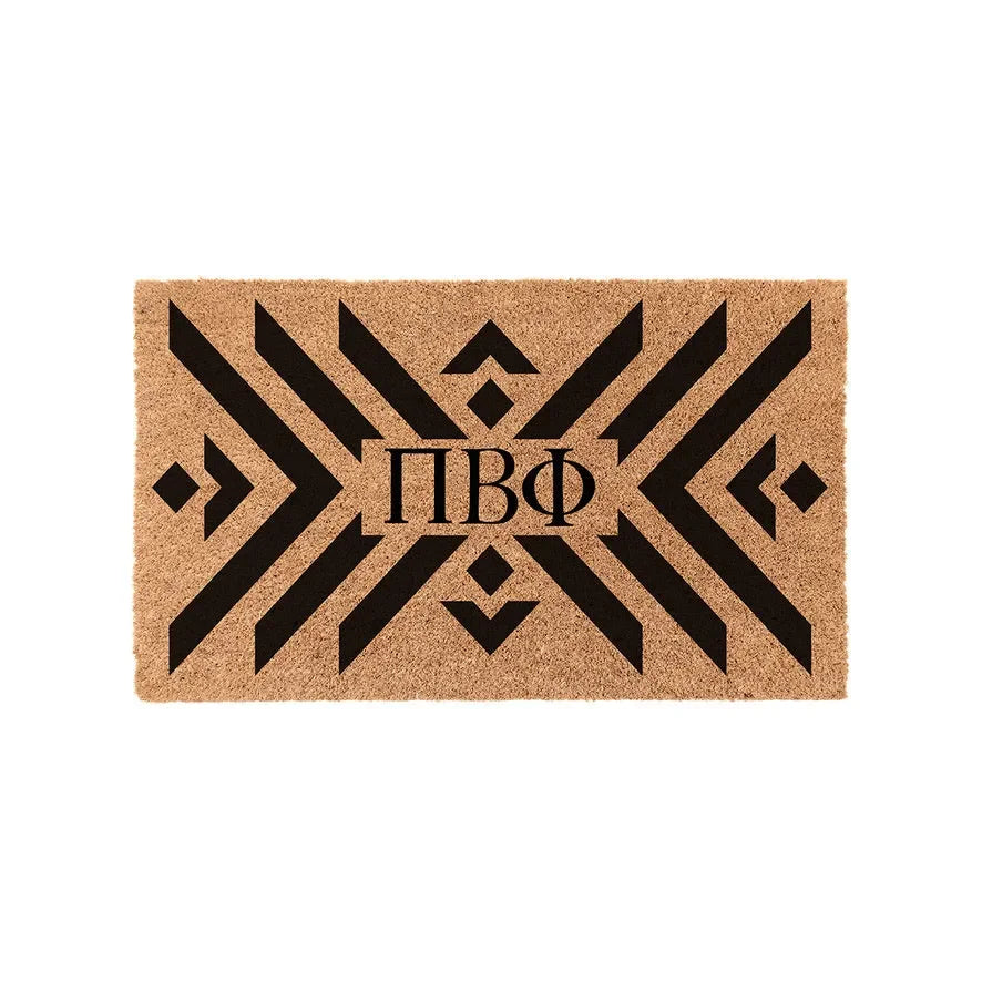 Pi Beta Phi Coir Doormat - Boho Door Mats