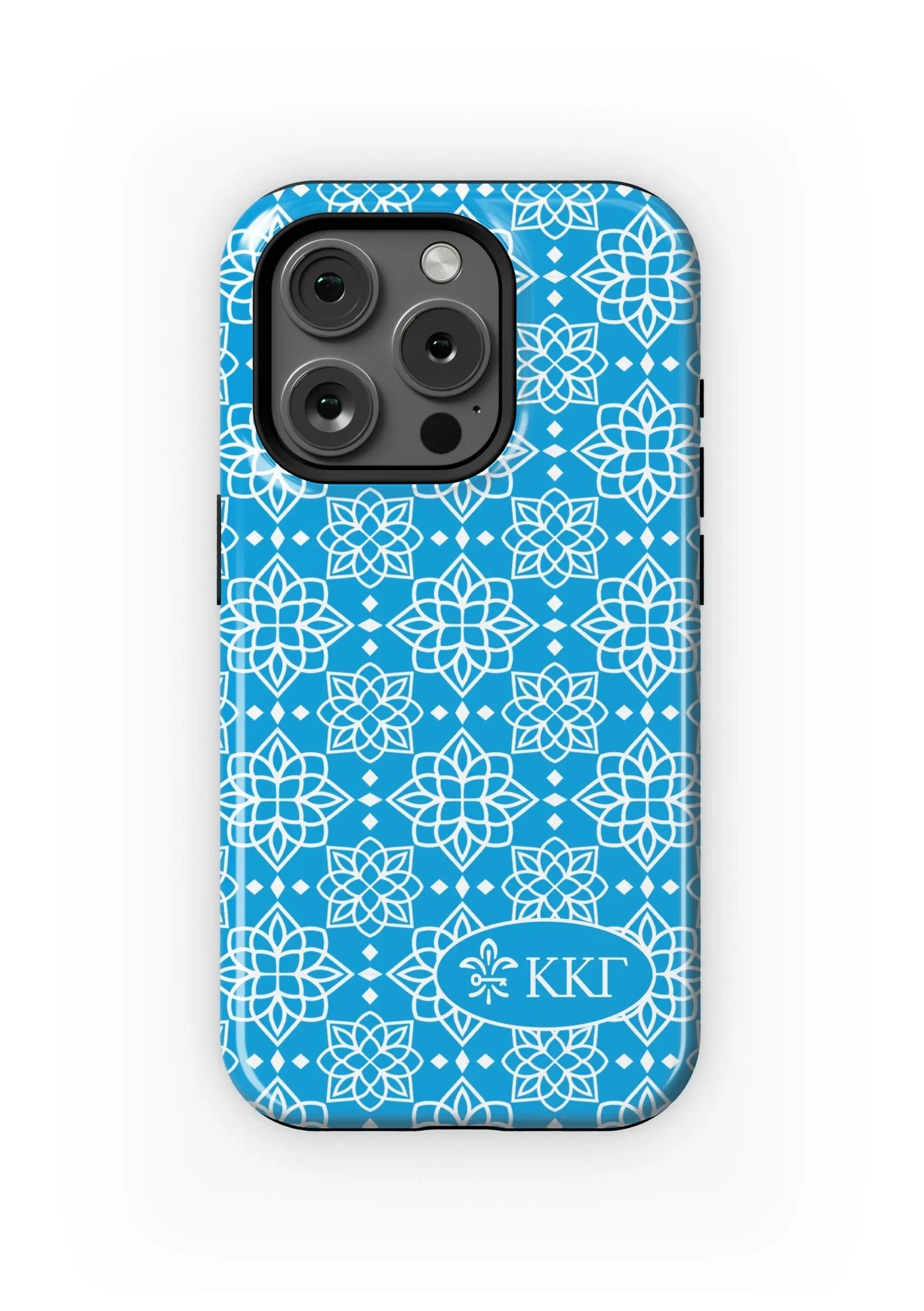 Kappa Kappa Gamma iPhone 16, 15, 14 Mobile Phone Case - Gamma Ornate Gloss Mobile Phone Cases
