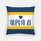 Alpha Xi 18" Throw Pillow Cover - Stripes Pillow Covers