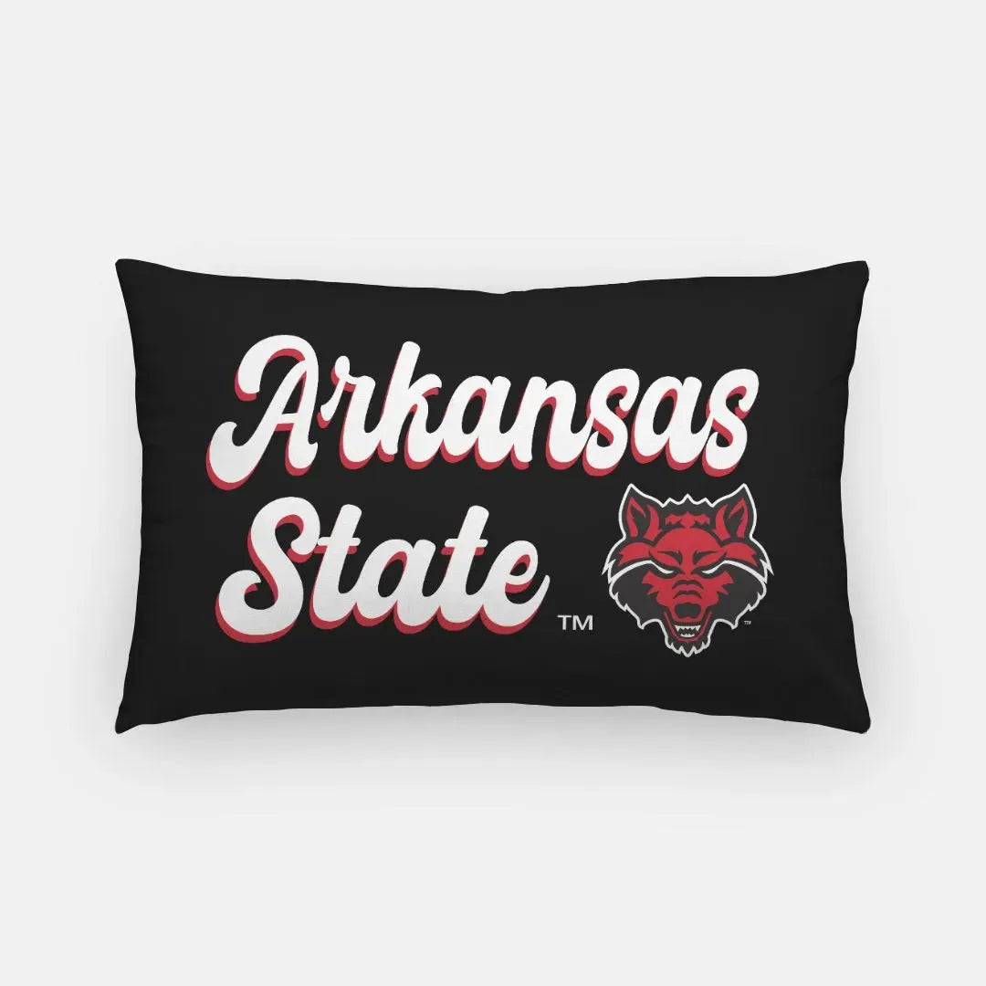 Arkansas State University Lumbar Throw Pillow Cover - Retro Pillow Covers