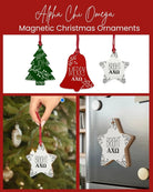 Alpha Chi Omega Wood Christmas Ornaments / Magnets (Set of 3) Holiday Ornaments