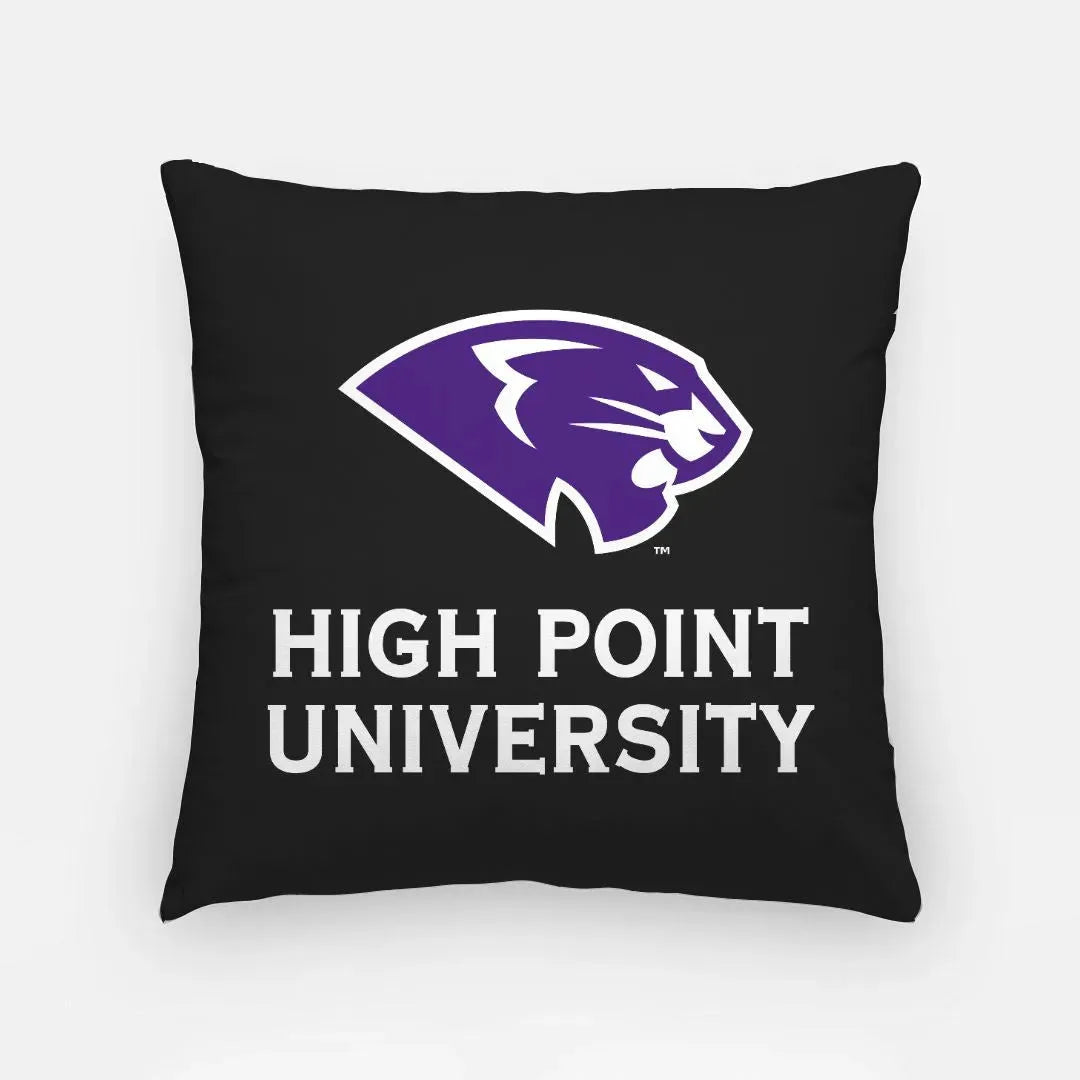 High Point University Pillow Cover 18" - Panther Black Pillow Covers