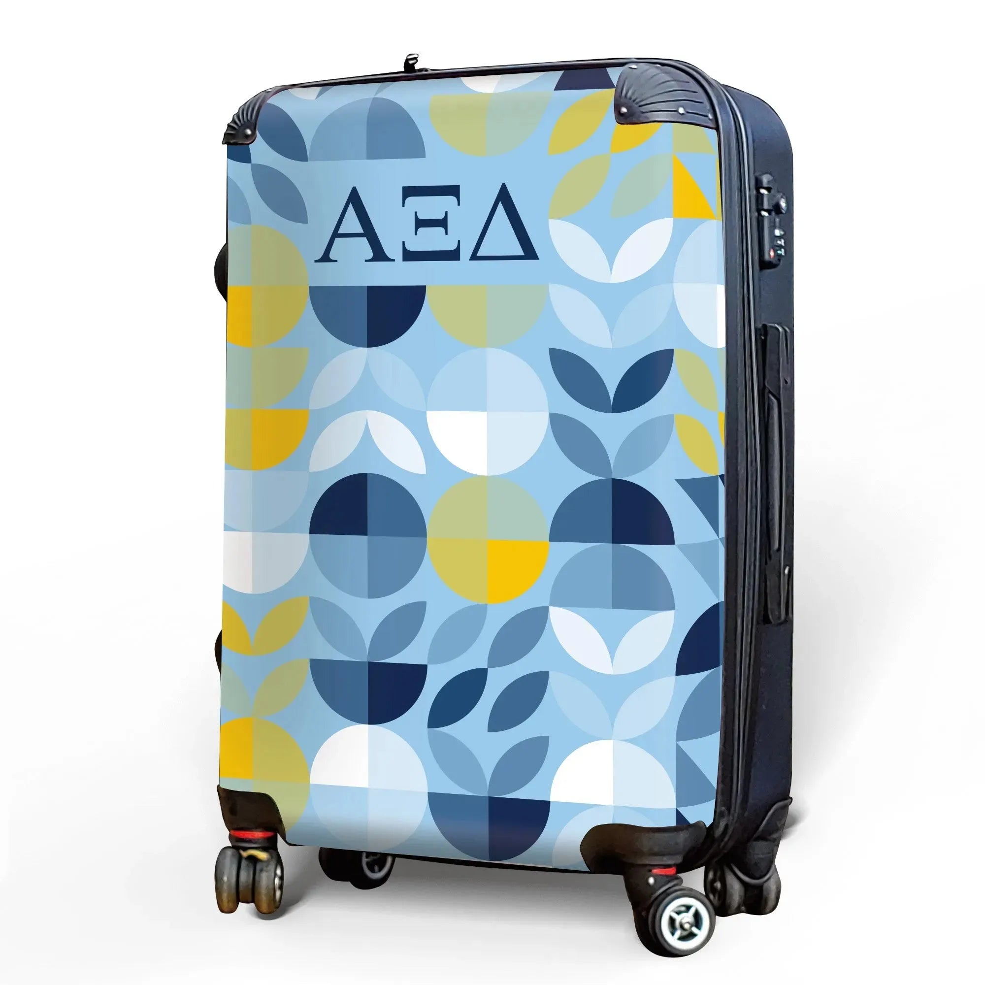 Alpha Xi Delta Carry-on Suitcase - Geo Petals Suitcases
