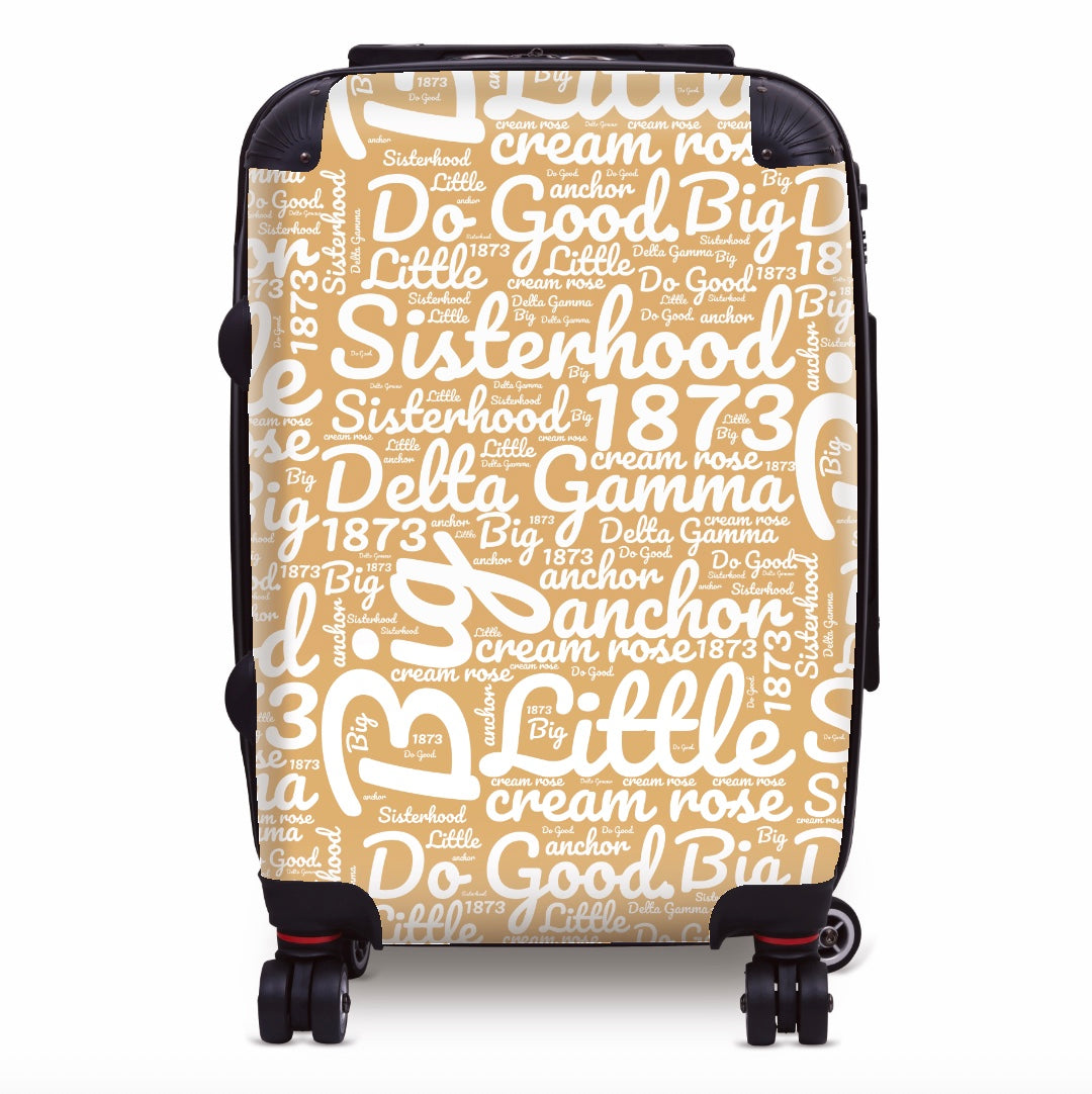 Delta Gamma Carry-on Suitcase - Expression Art Suitcases