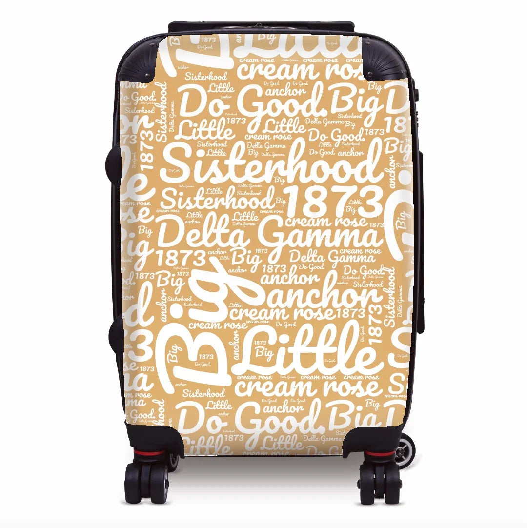 Delta Gamma Carry-on Suitcase - Expression Art Suitcases
