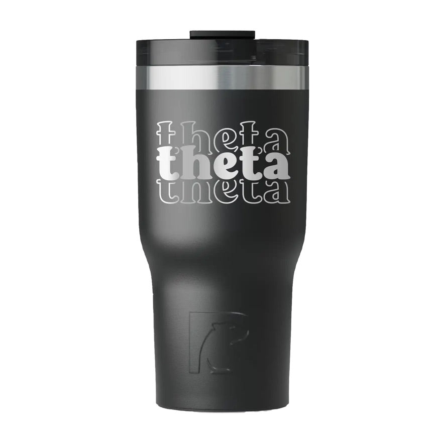 Theta RTIC 20 oz Essential Ceramic Lined Tumbler -Stacked Letters