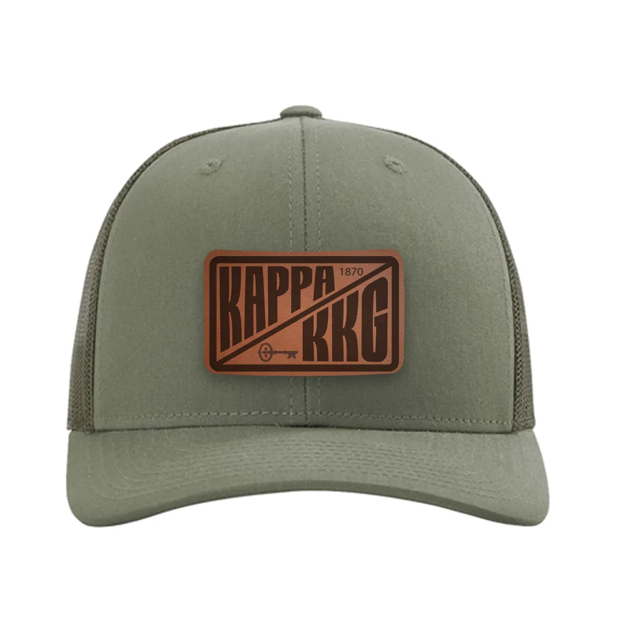 Kappa Kappa GammaRichardson 112 Leatherette Patch Trucker Hat - Divide Loden Trucker Hat