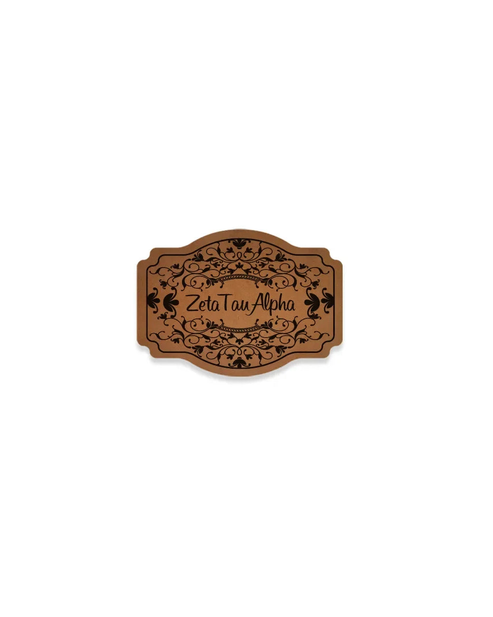 Zeta Tau Alpha Richardson 112 Leatherette Patch Trucker Hat - Scroll Trucker Hat