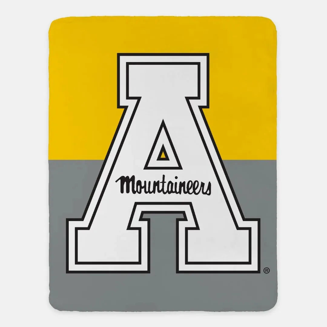 Appalachian State University XL 60x80 Blanket - Color Block Throw Blankets