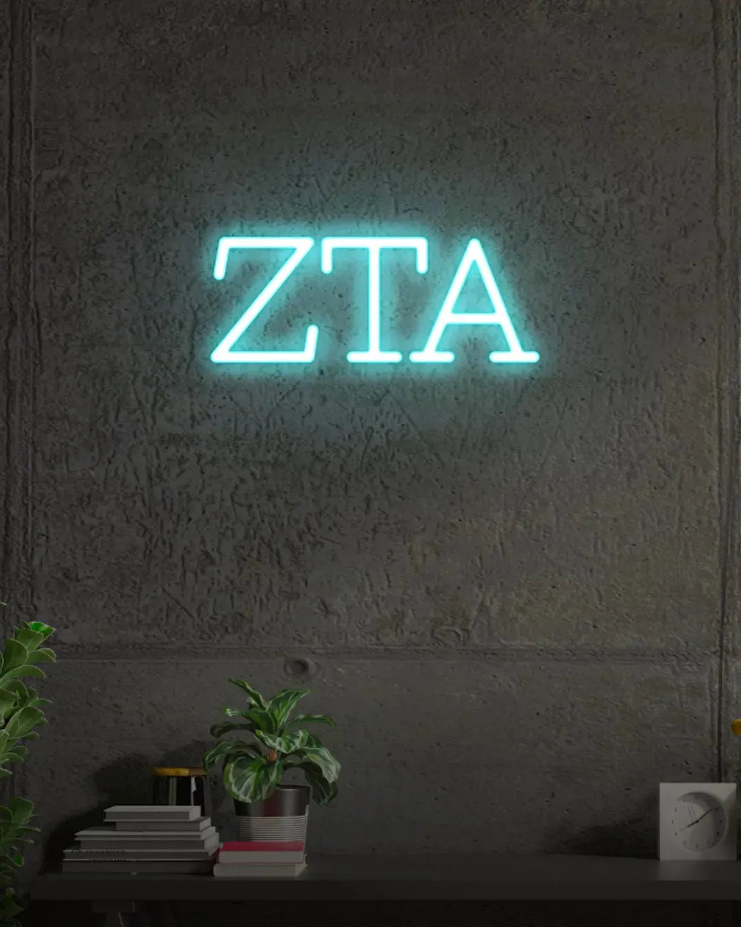 Zeta Tau Alpha LED Neon Sign w/ Dimmer Large Neon Signs